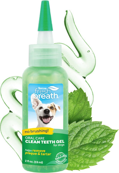 Tropiclean gel dentale per cani - gel per denti puliti con alito fresco - 59 ml
