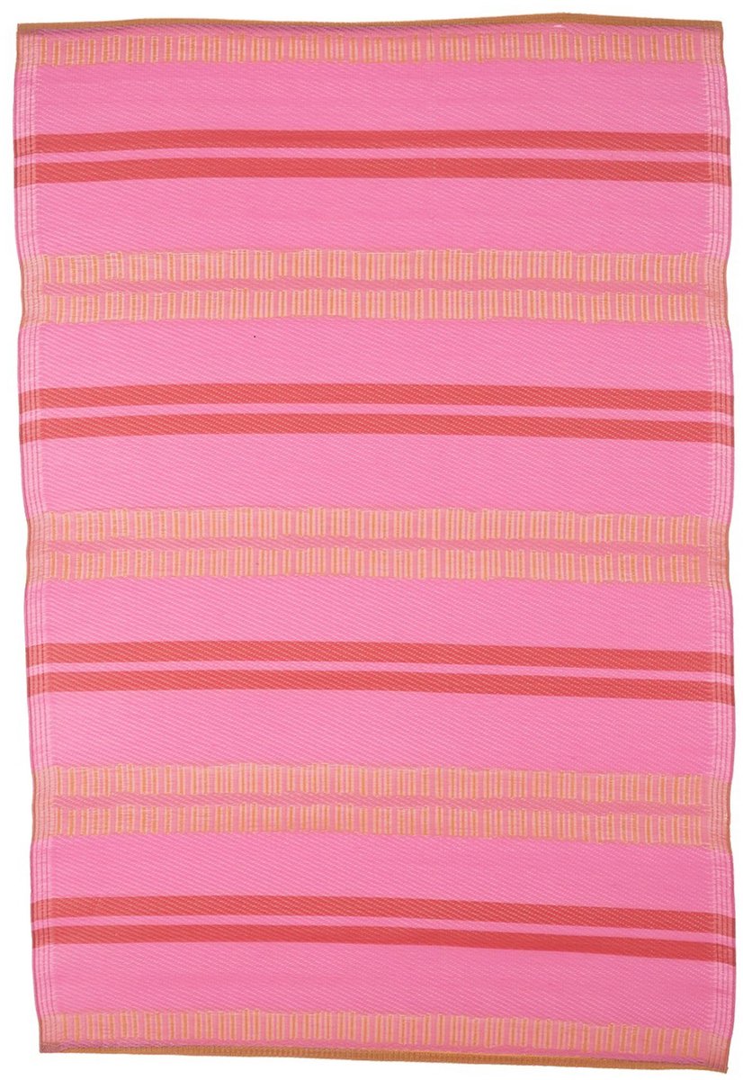 Tappeto da esterno con decorazioni Mica - l180 x l120 cm - rosa