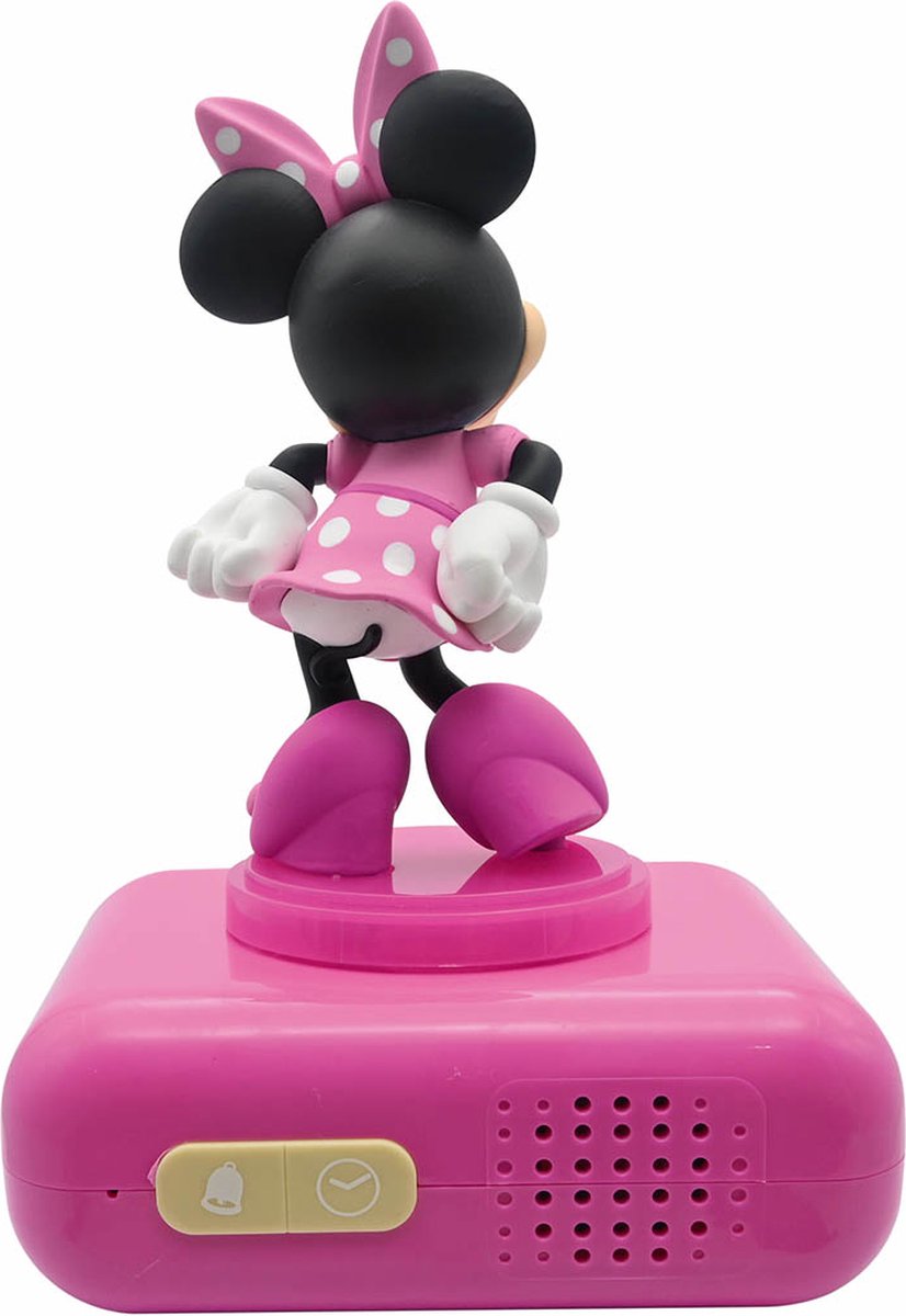 Reloj despertador digital Lexibook con luz nocturna 3D de Minnie y efectos de sonido