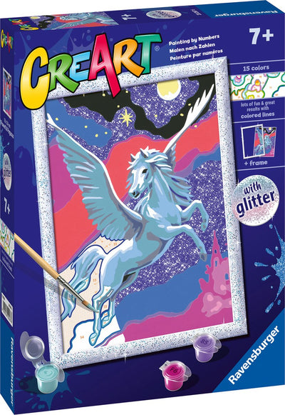 Ravensburger Creart Painting a numero potente Pegasus