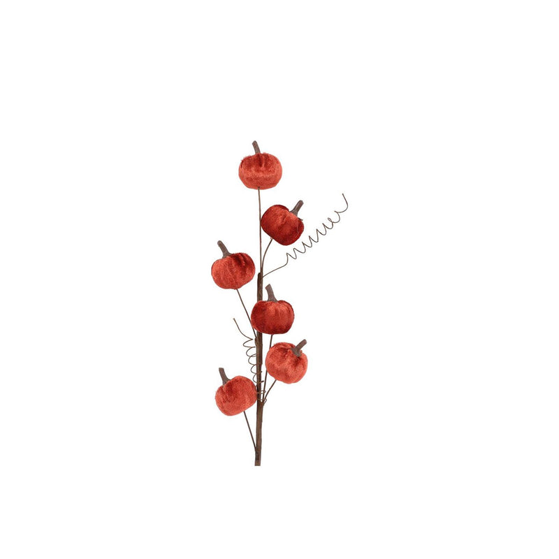 Ramo artificiale Countryfield zucca arancione 10x4x50 cm