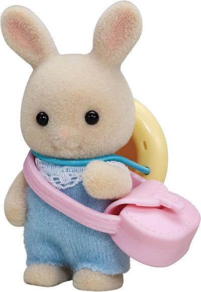 Sylvanian families 5413 baby white rabbit - velvety soft toy figure
