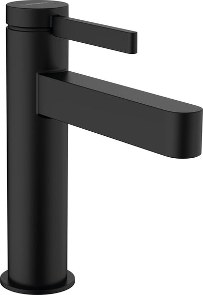 Hansgrohe finoris - miscelatore lavabo - funzionamento monocomando - con scarico - 110mm - nero opaco