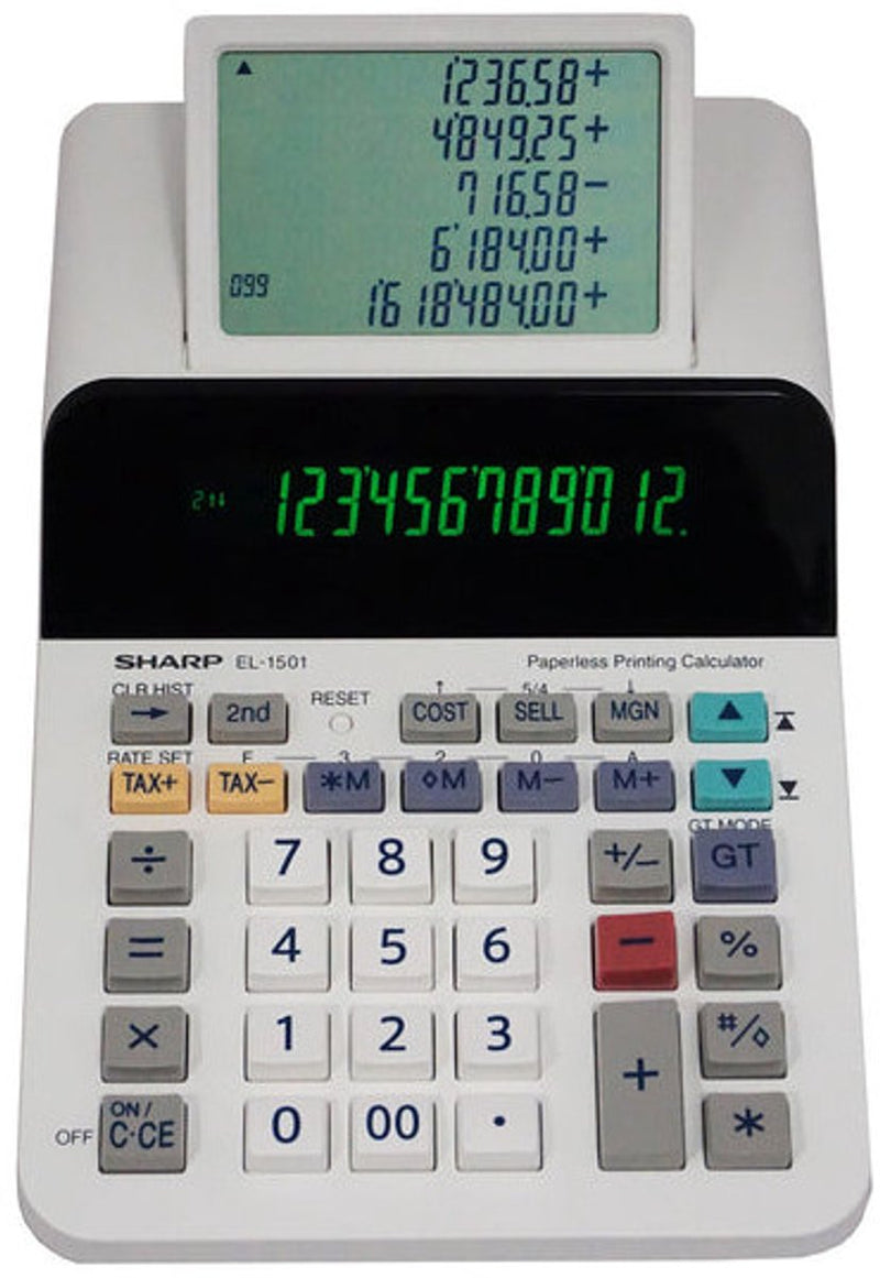 Citizen Citizen SH-EL1501 Calcolatrice Sharp EL1501 Wit Distanza a 12 cifre