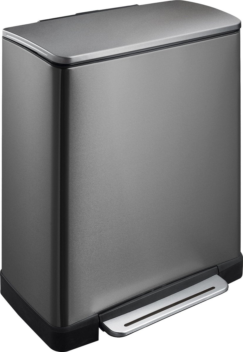 EKO EKO Pedal bin e-Cube 28 L+18 L Steel-colored