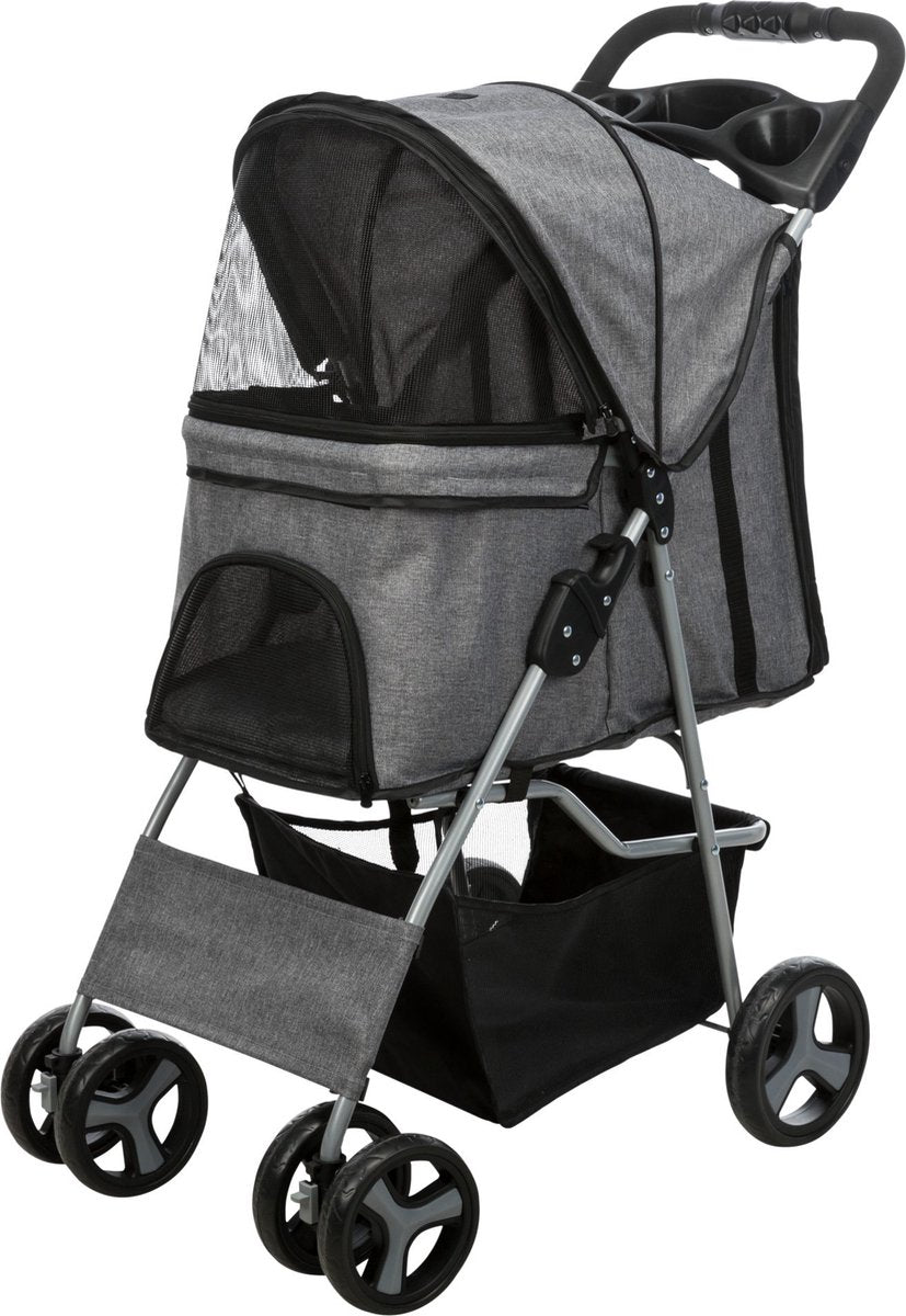 Trixie dog buggy gris