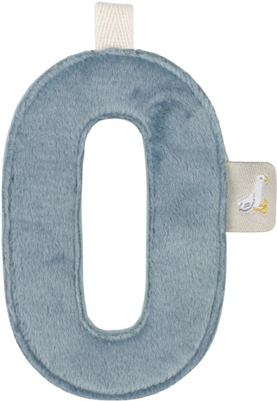 Piccolo elemento ghirlanda olandese - lettera o - blu