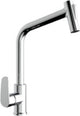 Rubinetto cucina Plieger a 1 foro - doccetta estraibile - con comando laterale - cromo