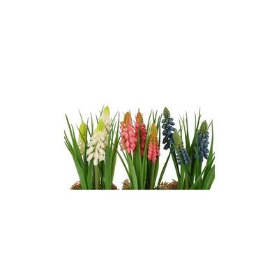 Countryfield flor artificial en maceta muscari h20cm