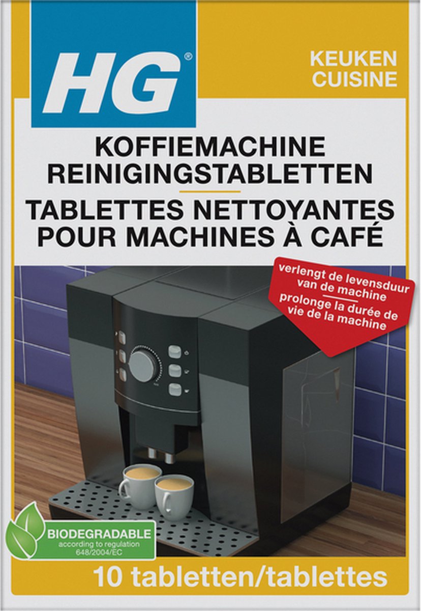 Hg 6x coffee machine cleaning tablet (10 tablets)