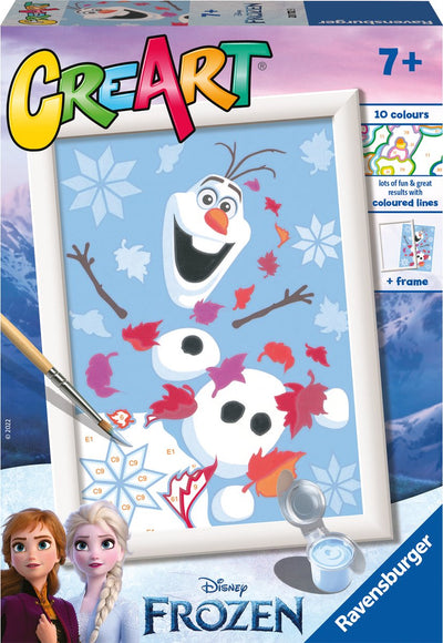 Ravensburger Creart Painting on Number Frozen Alleuful Olaf