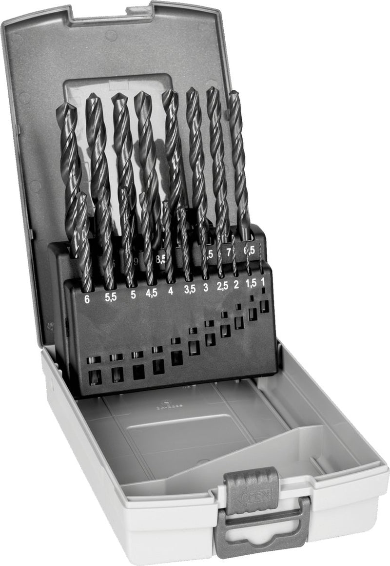 Set di punte elicoidali Bahco 4515-set-19 hss-r 19 pezzi 1 mm, 1,5 mm, 2 mm, 2,5 mm, 3 mm, 3,5 mm, 4 mm, 4,5 mm, 5 mm, 5,5 mm, 6