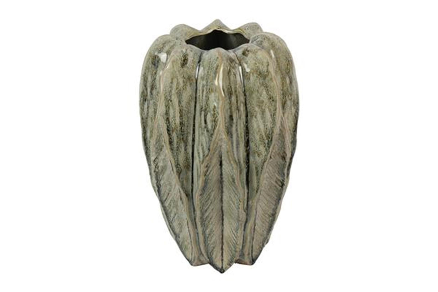 Countryfield vaas leaf groen ø22,5x35cm