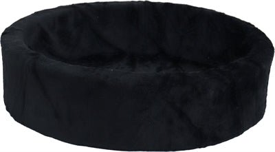 Canasta de perros de peluche negro