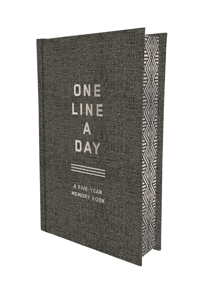 Chronicle books charcoal canvas one line a day - dagboek voor 5 jaar - a five-year memory book