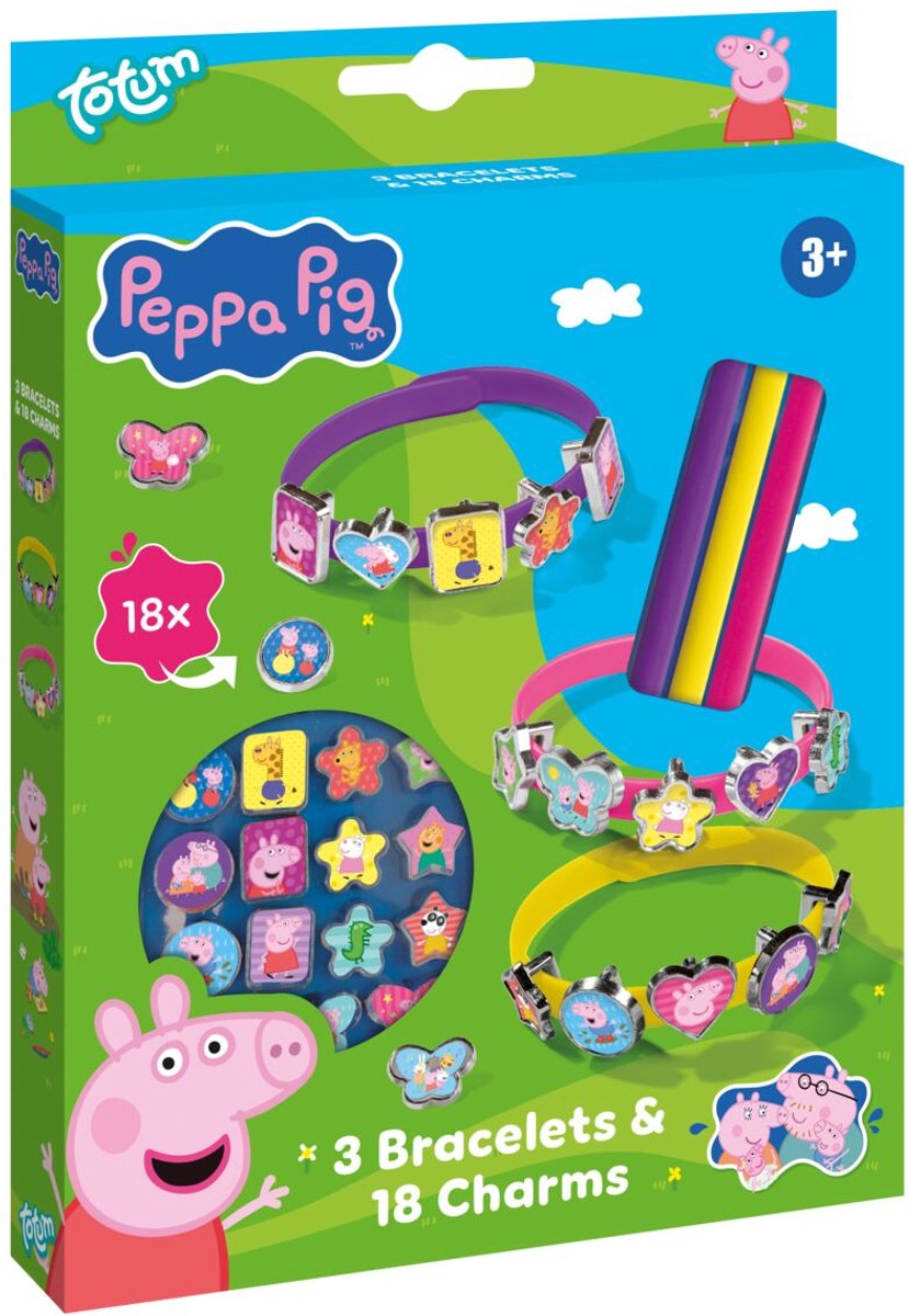 Pulseras correderas de cerdo de peppa