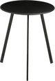 Mica decorations seatle side table for outdoor - round coffee table - plant table and coffee table - h45 x d38 cm - iron - black