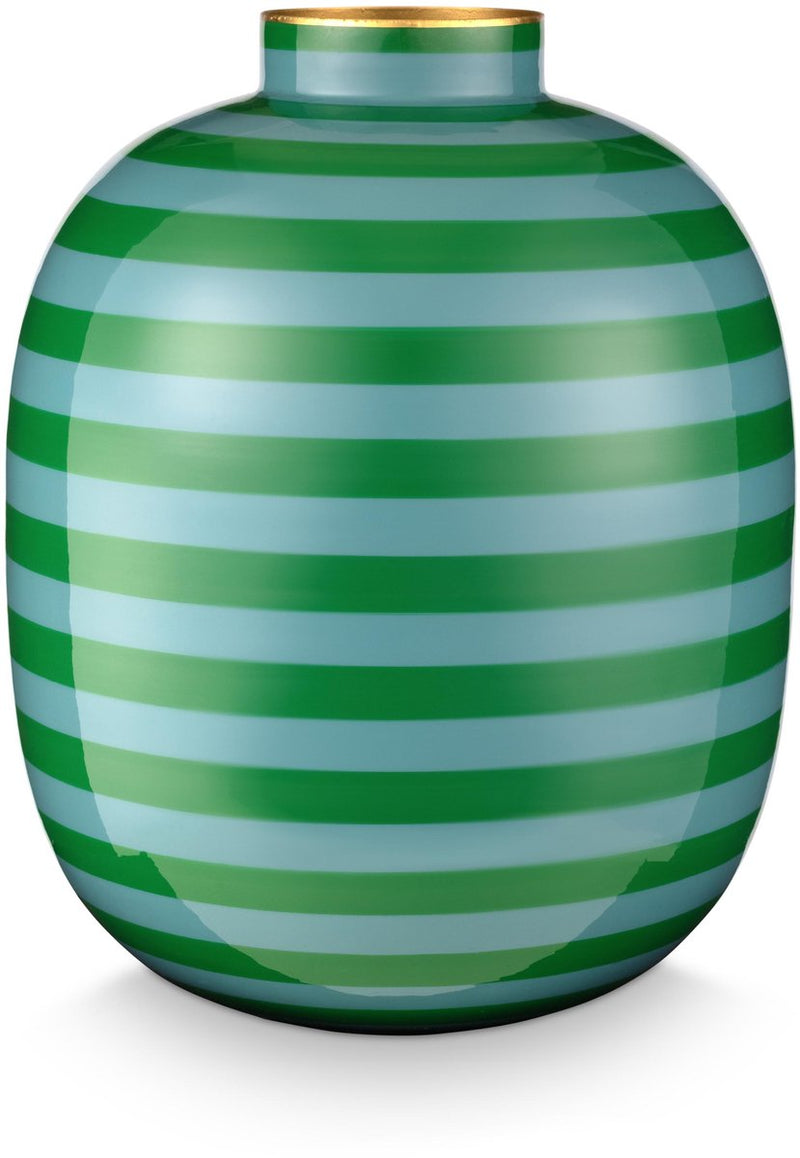 Pip studio - jarrón - verde - hierro - 25x32cm