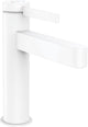 Hansgrohe finoris - wastafelmengkraan - ééngreeps bediening - met afvoerplug - 110mm - mat wit