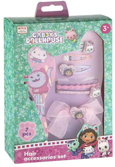 Set di accessori per capelli per casa delle bambole di Creative Craft Group Gabby - 7 pezzi.