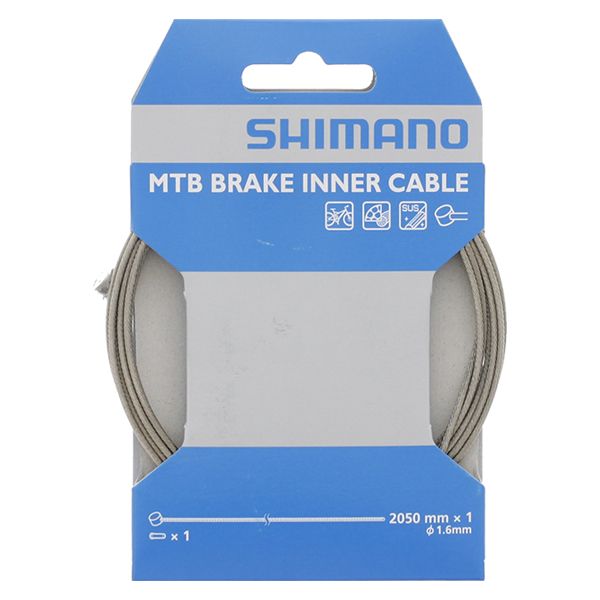 Shimano mtb stainless steel sus brake inner cable 1.6mm x 2050mm