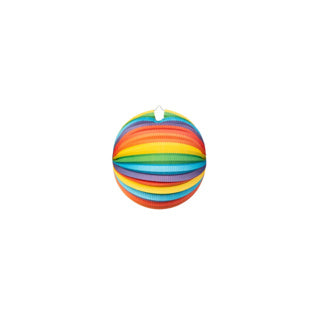 Lanterna di carta Globos intorno all'arcobaleno, 25 cm