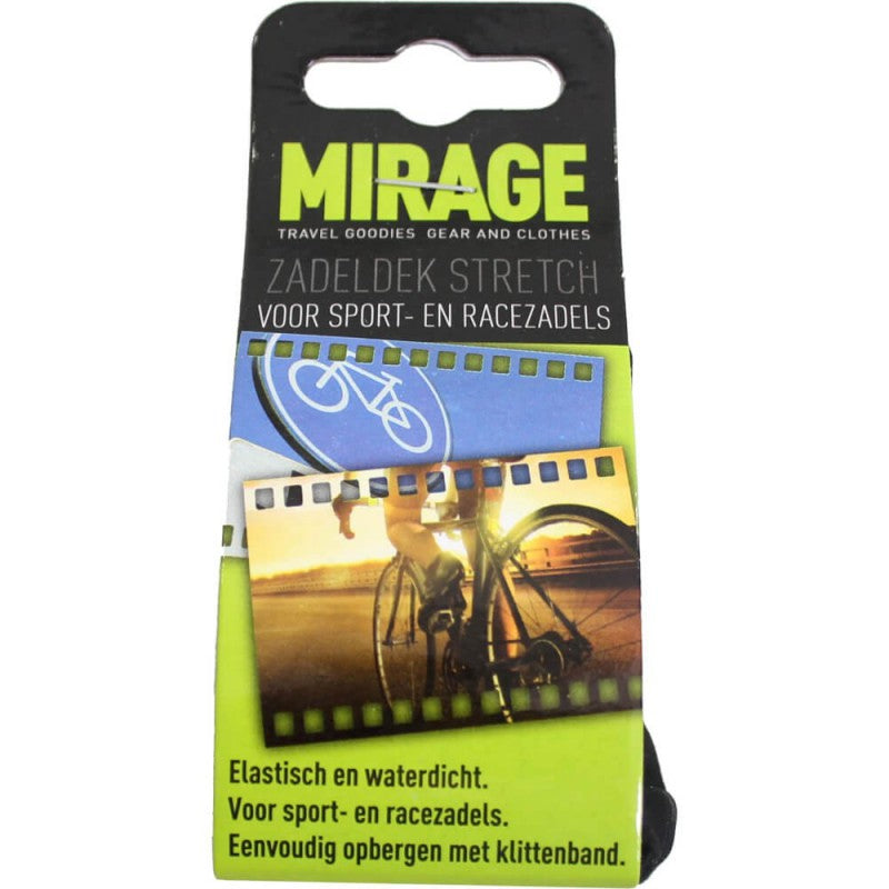Zadeldek Mirage Sport Race - stretch nylon - zwart