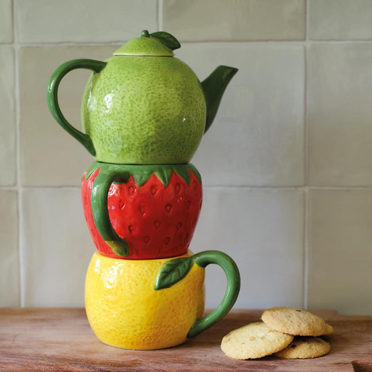Decoris set da tè frutta dolomite h24cm