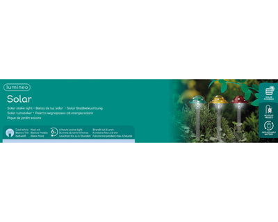 Lumineo solar lamp paddestoel h33.5cm