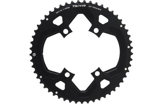 Trivio - corona racing 53d.11 velocità 110 bcd 4 bracci shimano