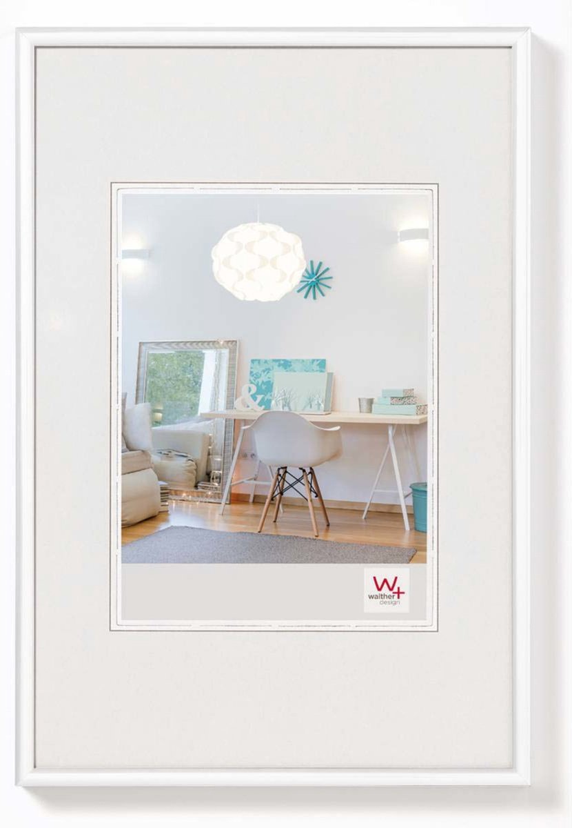 Walther new lifestyle - cornice in plastica - misura foto 28x35 cm - bianco