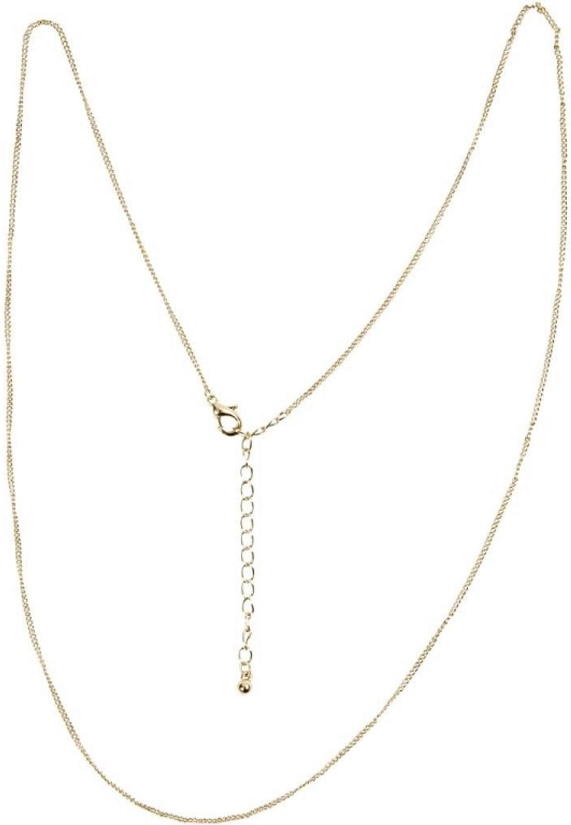 Creativ Company Necklace, L: 80 cm, D 1 mm, Gilded, 1 piece