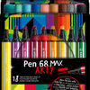 Stabilo pen 68 max arty - viltstift met dikke beitelpunt - set 18 stuks