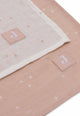 Jollein - paño hidrofílico grande 115x115cm - paño envolvente - algodón suave - 2 piezas - rosa salvaje centelleante