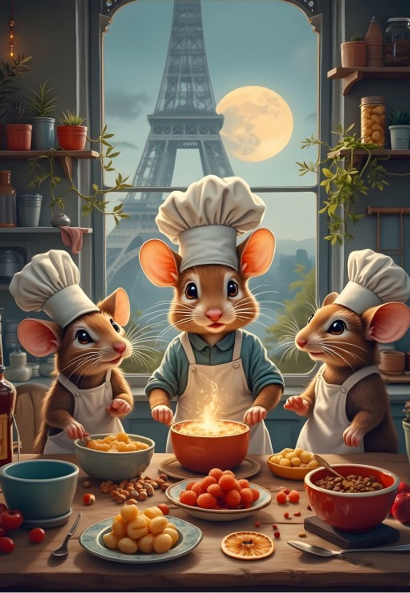 Puzzle Bluebird puzzle piccoli chef di parigi - puzzle da 1000 pezzi.