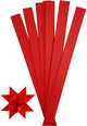 Creativ company tiras para trenzar, l: 73 cm, ancho: 25 mm, fondo 11,5 cm, rojo, 100 tiras 1 caja
