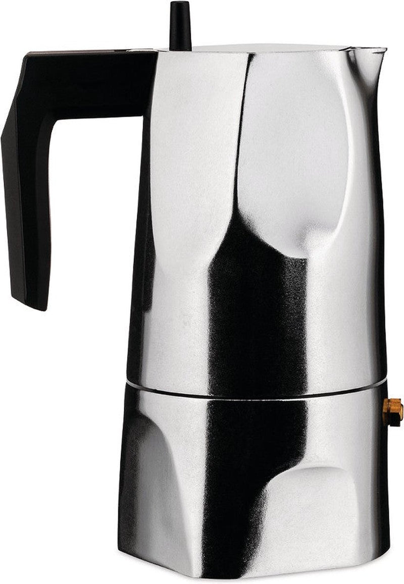 Cafetera Alessi ossidiana - mt18 3 - 3 tazas - de mario trimarchi
