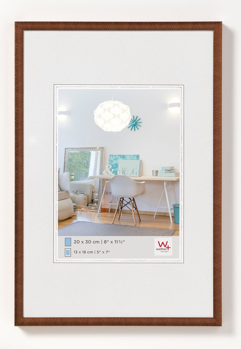 Walther new lifestyle - cornice in plastica - misura foto 20x30 cm - bronzo