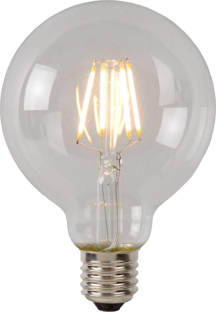 Lucide g80 class a - filament lamp - ø 8 cm - led - e27 - 1x7w 2700k - transparant