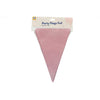 Linea di bandiera della festa baby rosa