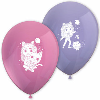 Gabby's dollhouse latex ballonnen 8 stuks | 6 stuks