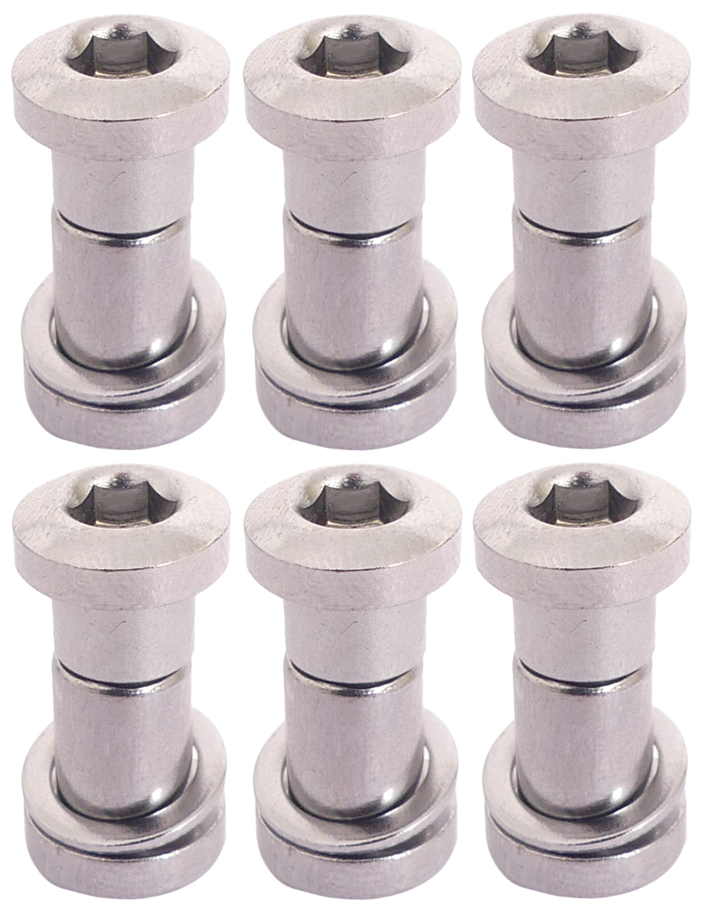 Bofix Zadelpenbout inbus 19 mm chroom (6 stuks)