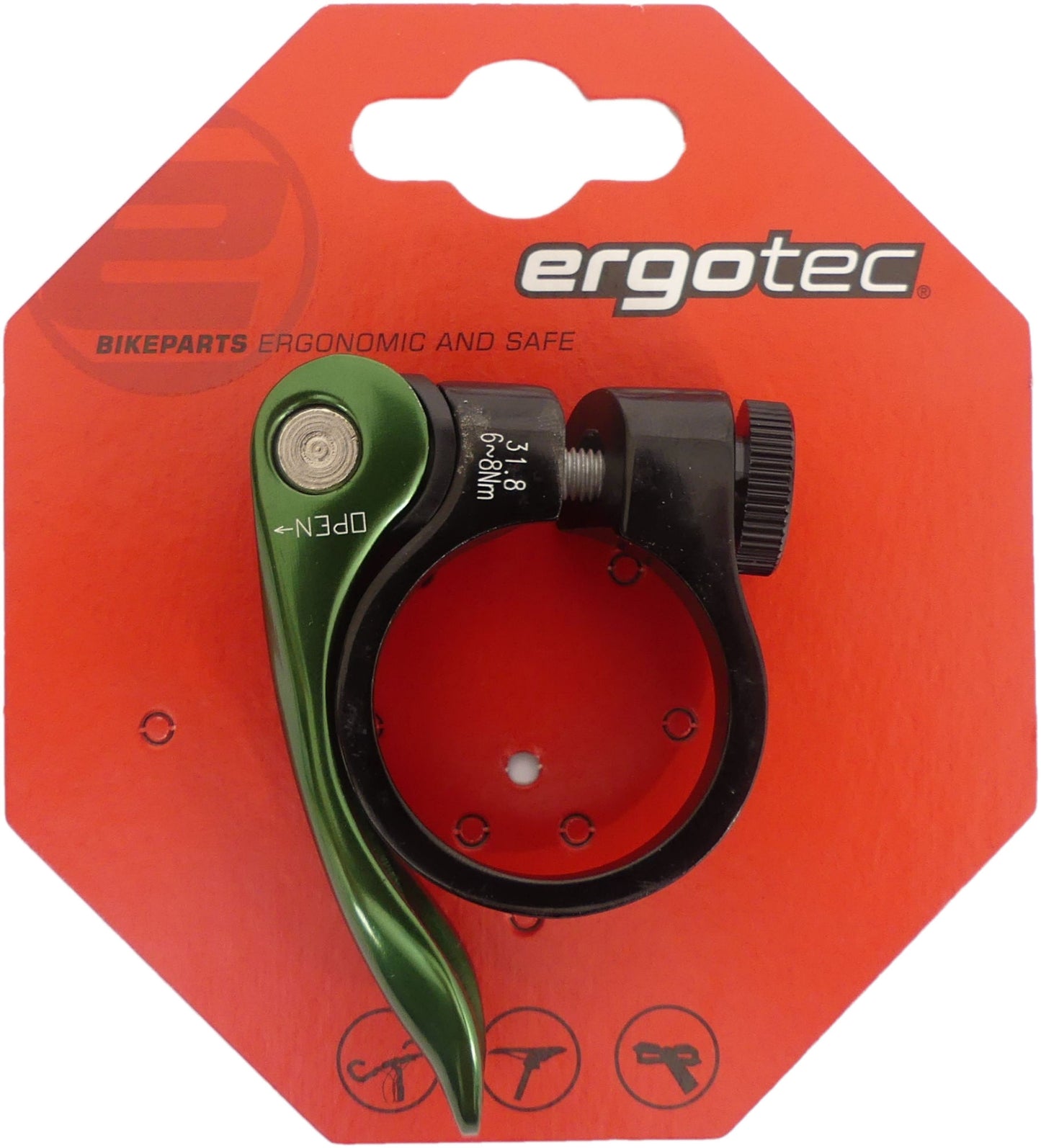 Zadelpenklem SCQ-0100 ø31,8 aluminium met