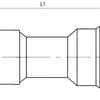 Mondaggio M-Wave M-Wave Repair Bottom Staffa 122,5 mm in acciaio