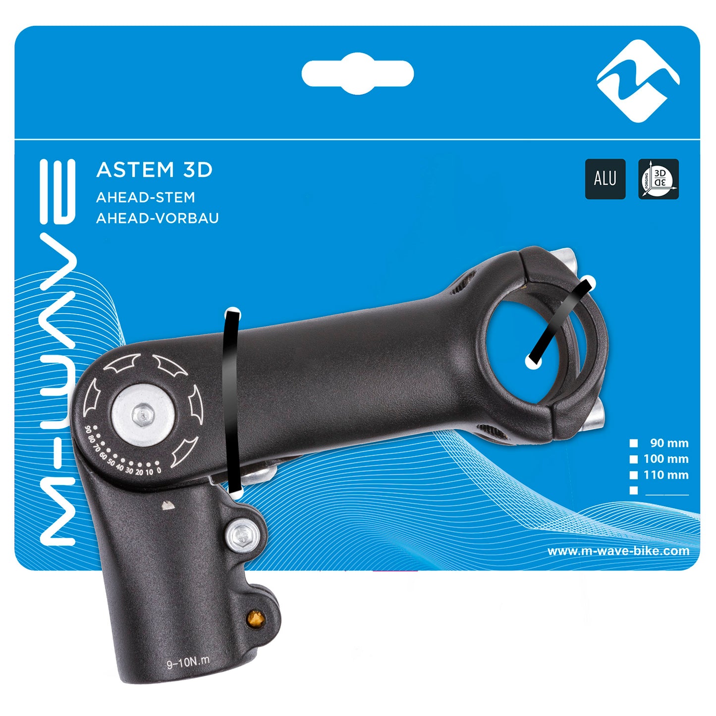 Attacco manubrio M-Wave regolabile ST-C2.1 110mm avanti 1 1 8 ø31.8mm nero