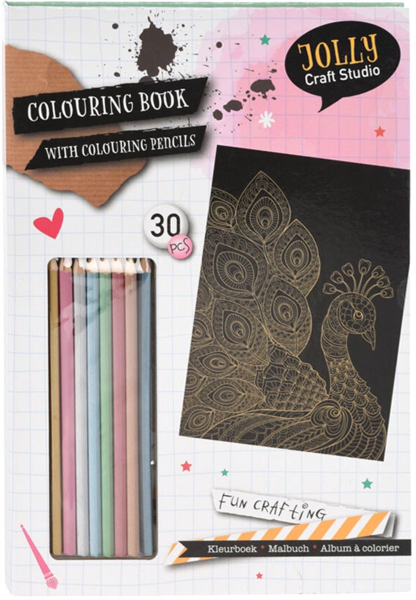 Libro para colorear con 8 lápices