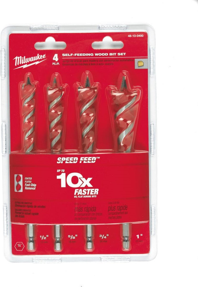 Set trapani per legno autoalimentati Milwaukee (4 pezzi) - 4932479477