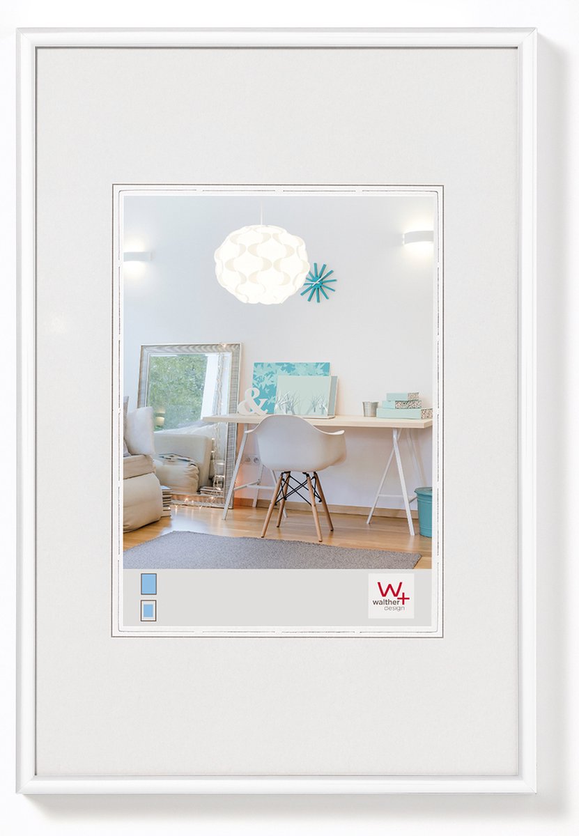 Walther new lifestyle - cornice in plastica - misura foto 30x40 cm - bianco