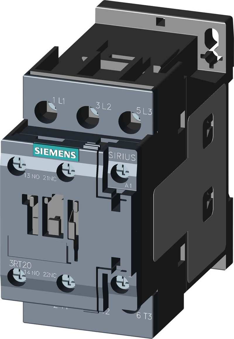 Siemens 3rt2026-1ap00 contactor 3x no 11 kW 230 V AC 25 A con contacto auxiliar 1 pieza(s)