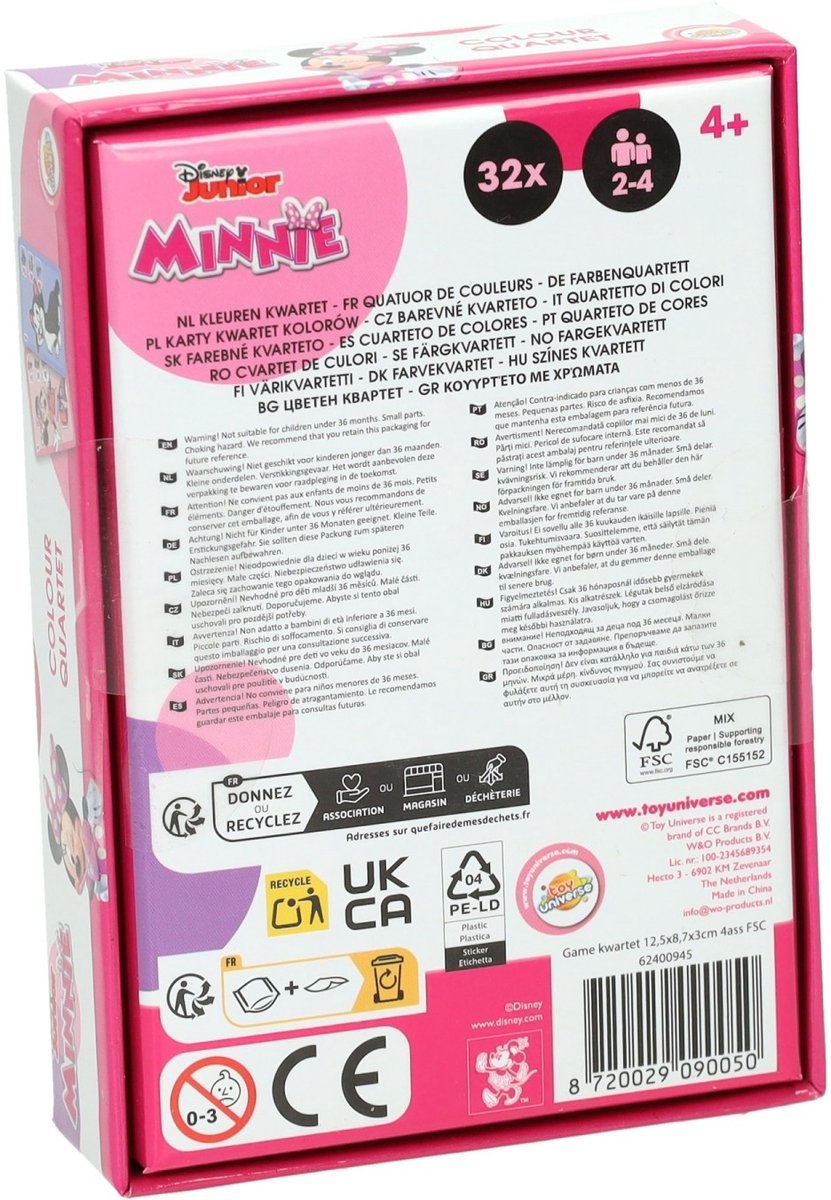 Quartetto Disney Minnie Mouse - 32 carte